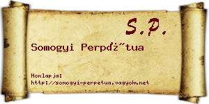Somogyi Perpétua névjegykártya